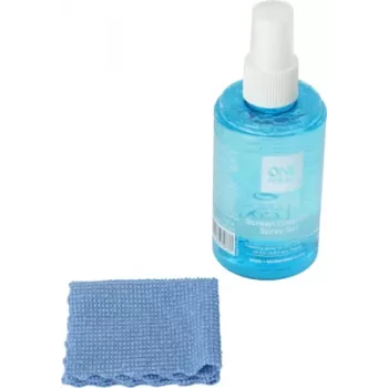 One For All CS4012 Ekraanipuhastuskomplekt 120ml pihusti ja mikrokiudlapiga