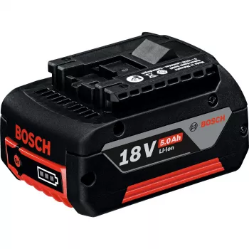 Bosch Professional 18V 5.0Ah Li-Ion Slide-In akuplokk (must/punane)