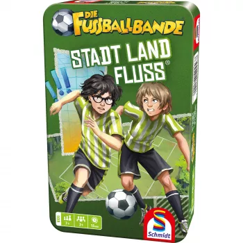 SCHMIDT SPIELE DIE FUSSBALLBANDE: Stadt, Land, Fluss – jalgpalliteemaline sõnamängu märkmik
