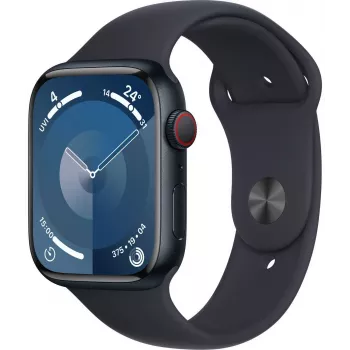 Apple Watch 9 GPS + Cellular 45mm, Südaöö, Sport Band M/L (MRMD3ET/A)