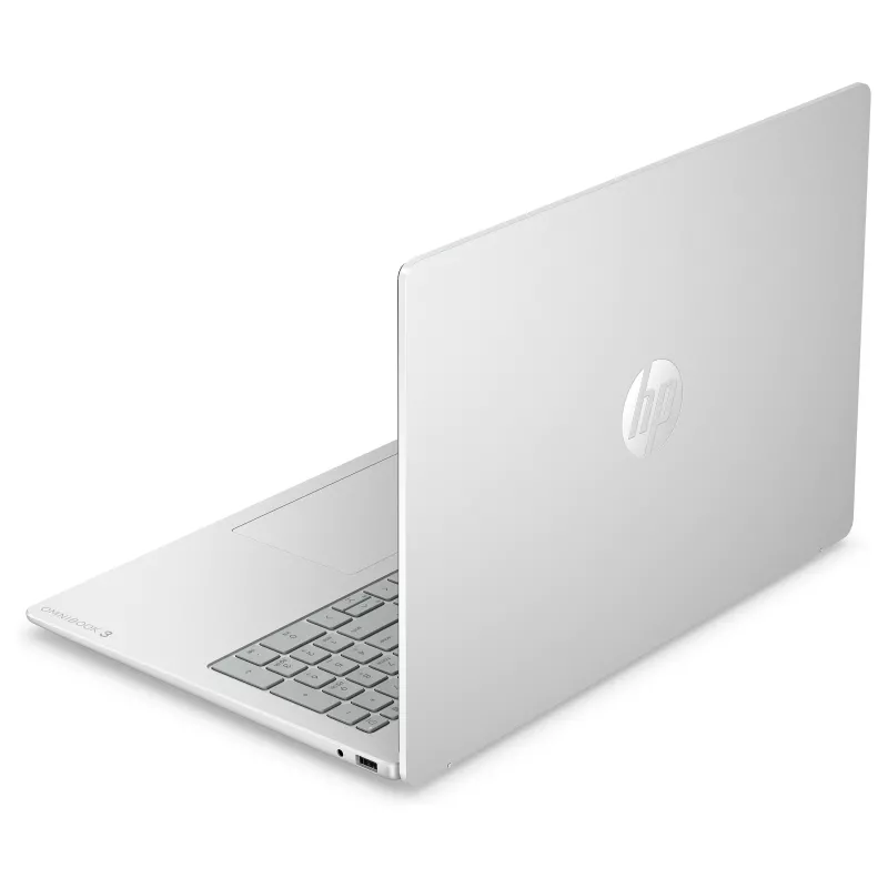 HP OmniBook 3 16-bu0130ng 16 inch WUXGA IPS sülearvuti, Intel Core 3 100U, 8GB muutmälu, 512GB SSD, FreeDOS, Natural Silver