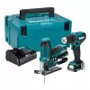 Makita CLX252SAJ 12V max CXT juhtmeta kombikomplekt puurkeeraja DF333D, löökkeeraja TD110D, 2x 2.0Ah akud, laadija ja Makpaci kohver