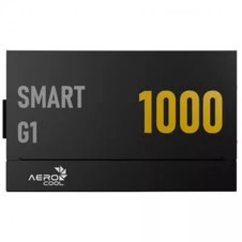 Aerocool Smart G1 80 PLUS Gold toiteplokk, PCIe 5.1, ATX 3.1 - 1000 W, must
