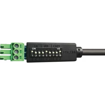 PureLink PureTools RS-232 jadaülekande kaabel, Phoenix 3-pin kuni DB9 isane, 1m, vahetatav kontaktide paigutus, must