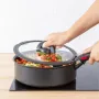 TEFAL Ingenio 16 cm karastatud klaasist kaas kokkupandava nupuga L9846153