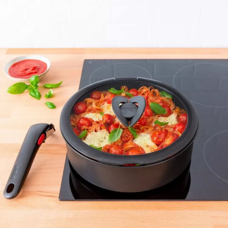 TEFAL Ingenio 16 cm karastatud klaasist kaas kokkupandava nupuga L9846153