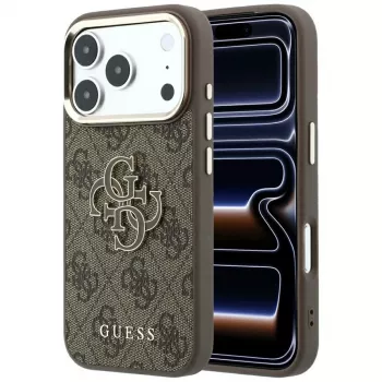 Guess 4G & Big Resin Logo ümbris iPhone 17 Pro Max / 18 Pro Max jaoks - Pruun