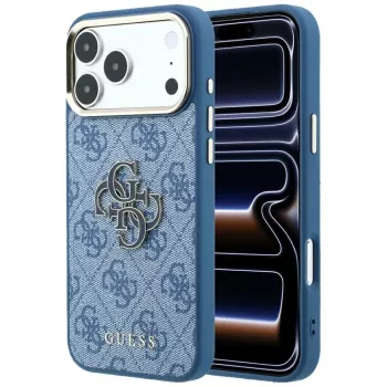 Guess 4G & Big Resin Logo ümbris iPhone 17 Pro / 18 Pro jaoks - helesinine