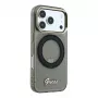 Guess IML Ring Stand 360 Script Metal Logo MagSafe ümbris iPhone 17 Pro / 18 Pro jaoks - Must