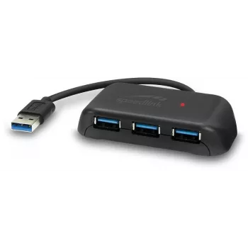 Speedlink Snappy Evo 4-pordiline USB 3.1 jaotur (SL-140109-BK)