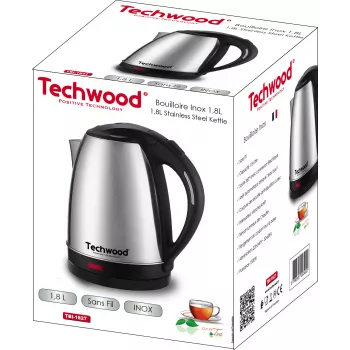 Techwood TBI-1827 juhtmeta roostevabast terasest veekeetja, 1,8 L (TBI-1827)
