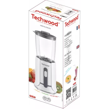 Techwood TBL-201 1,5L lauablender, 300W, roostevabast terasest terad, jääpurustus, valge