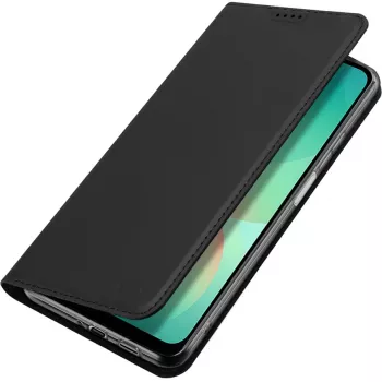 Nevox Vario Series raamatukaan Samsung Galaxy A27 5G jaoks – must PU-nahast rahakotiümbris kaarditaskute, sularahalahtri ja alusfunktsiooniga