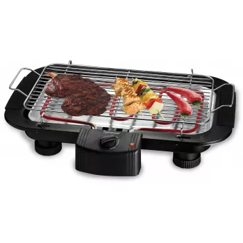 Techwood TBQ-836P Elektriline BBQ grill koos statiiviga, 2000W, 36,5 cm kroomitud grillpind, must