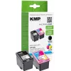 KMP 1741.400500 MultiPack must ja kolmevärviline tindikassett, ühilduv HP 62XL (C2P05AE/C2P07AE) - 2 pakk