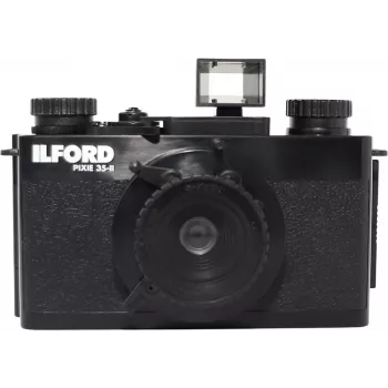 ILFORD PIXIE 35mm Point & Shoot filmikaamera – hõbe/must, sisseehitatud välk, autofookus