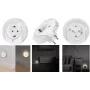 LogiLink LED öövalgusti pistikupesaga ja hämarussensoriga ning 1x CEE 7/3 (LED012)