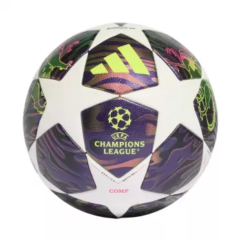 adidas UCL 25/26 Final Competition jalgpall, suurus 5, valge-lilla