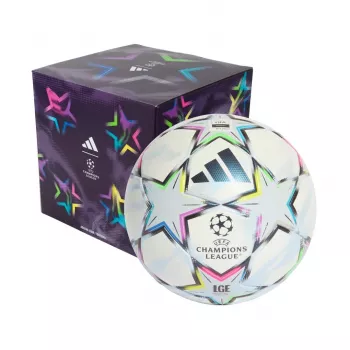 adidas UCL League 26/27 League Stage Box jalgpall, suurus 4, valge/sinine/roosa/roheline KE9771