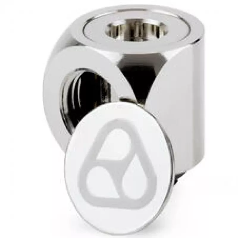 Thermal Grizzly DeltaMate pöördfitting 90° G1/4 tolli läikiv nikkel – 6-pakk
