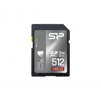 Silicon Power 512GB SDXC UHS-II V60 mälukaart - 280MB/s lugemiskiirus, 150MB/s kirjutamiskiirus