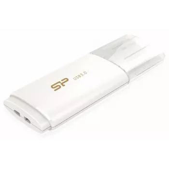 Silicon Power Blaze B06 32GB USB 3.2 Gen 1 mälupulk, sissetõmmatav, valge