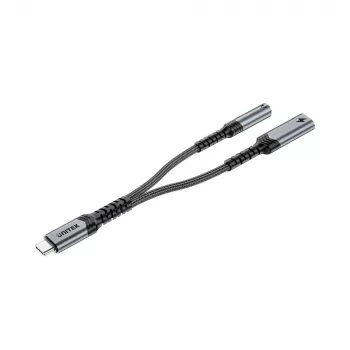 UNITEK USB-C 3,5 mm heliadapter PD-toega