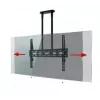 B-TECH AV BT8448-150/BB Ülisuur universaalne lameekraani laekinnitus 1,5 m Ø50 mm vardaga, VESA kuni 1100x700, 130 kg, must
