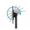 B-TECH AV SYSTEM X - Universaalne madala profiiliga lameekraani põrandaalus (VESA 600 x 400) - 0,75 m Ø50 mm postid