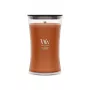 WoodWick Saffron Smoke suur liivaklaasist purgiküünal 609.5g