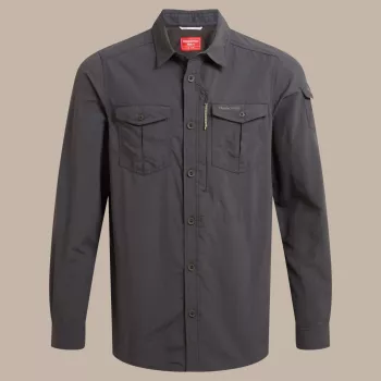 Craghoppers NosiLife Adventure LS Särk III - Black Pepper - L