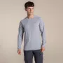 Craghoppers NosiLife Abel Pikkade varrukatega T-särk - Soft Grey Marl - Suurus M