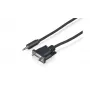 Sony CAB-RSJA1 RS-232C jadaühenduse juhtkaabel - DB9 emane kuni 3,5 mm mini-pistik isane, 2,5 m, must