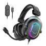 FIFINE H6 AmpliGame RGB 7.1 ruumilise heliga USB-mängukõrvaklapid, ümberkõrvaklapid, eemaldatava mikrofoniga, must
