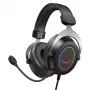 FIFINE H3 AmpliGame RGB juhtmega üle-kõrvaklapid mängijatele, eemaldatava mikrofoniga, 50 mm draiverid, USB-A, must