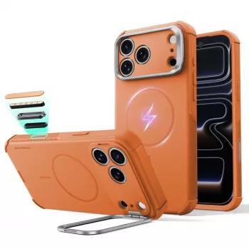 ESR Cyber Tough Kickstand MagSafe ümbris iPhone 17 Pro / 18 Pro jaoks - oranž