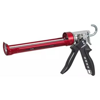 Tajima Convoy Super manuaalne tihenduspüstol 310 ml kassettidele, raskeveok teras, tilkumisvaba, 360° pöörlev tünn, must/kollane