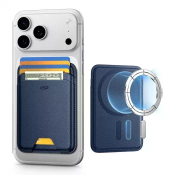 ESR Classic RFID Magnetiline rahakott MagSafe tumesinine