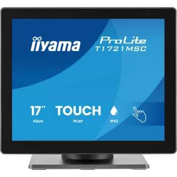 IIYAMA ProLite T1721MSC-B3 17-tolline SXGA 5:4 10-punktiline puuteekraaniga monitor HDMI, VGA, USB-hub ja kõlaritega