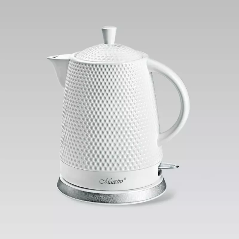 MEO keraamiline elektriline veekeetja 1,5L 1500W valge MR-069-WHITE MAESTRO
