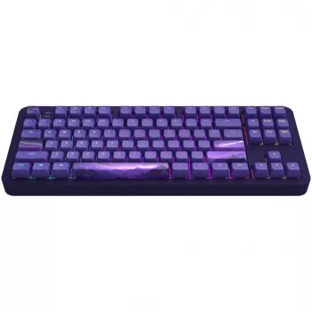 ALU87B Celestial 87-klahviga gasket-mount mehaaniline klaviatuur G3MS Voidstone lineaarsete lülititega, kolme režiimiga ühenduvus, klahvipõhine RGB, PBT klahvikatted, CNC alumiiniumkorpus