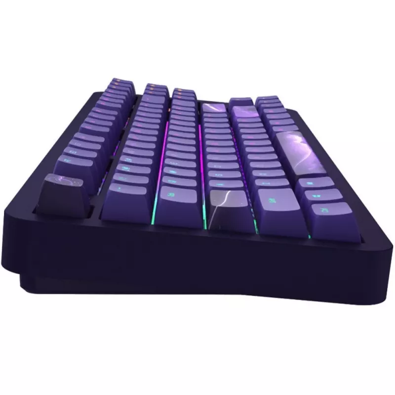 ALU87B Celestial 87-klahviga gasket-mount mehaaniline klaviatuur G3MS Voidstone lineaarsete lülititega, kolme režiimiga ühenduvus, klahvipõhine RGB, PBT klahvikatted, CNC alumiiniumkorpus