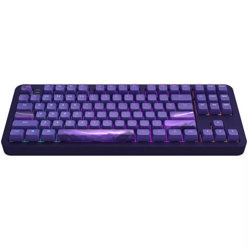 ALU87B Celestial 87-klahviga gasket-mount mehaaniline klaviatuur G3MS Voidstone lineaarsete lülititega, kolme režiimiga ühenduvus, klahvipõhine RGB, PBT klahvikatted, CNC alumiiniumkorpus