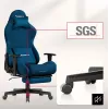 Huzaro Force 5.7 Sinine ergonoomiline mängutool - PU nahk, reguleeritavad käetoed, kallutatav seljatugi, nimme- ja kaelapadjad