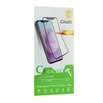 iLike keraamiline karastatud klaasist ekraanikaitse Apple iPhone 14, 13, 13 Pro jaoks - 9H kõvadus, 2.5D ümarate servadega, must raam
