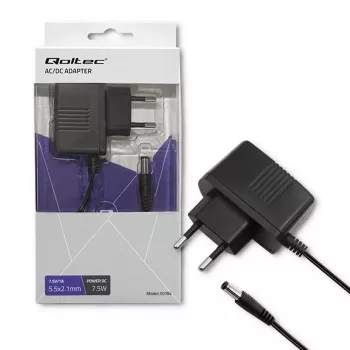Qoltec seinatoiteplokk 7.5W 7.5V 1A 5.5x2.1mm