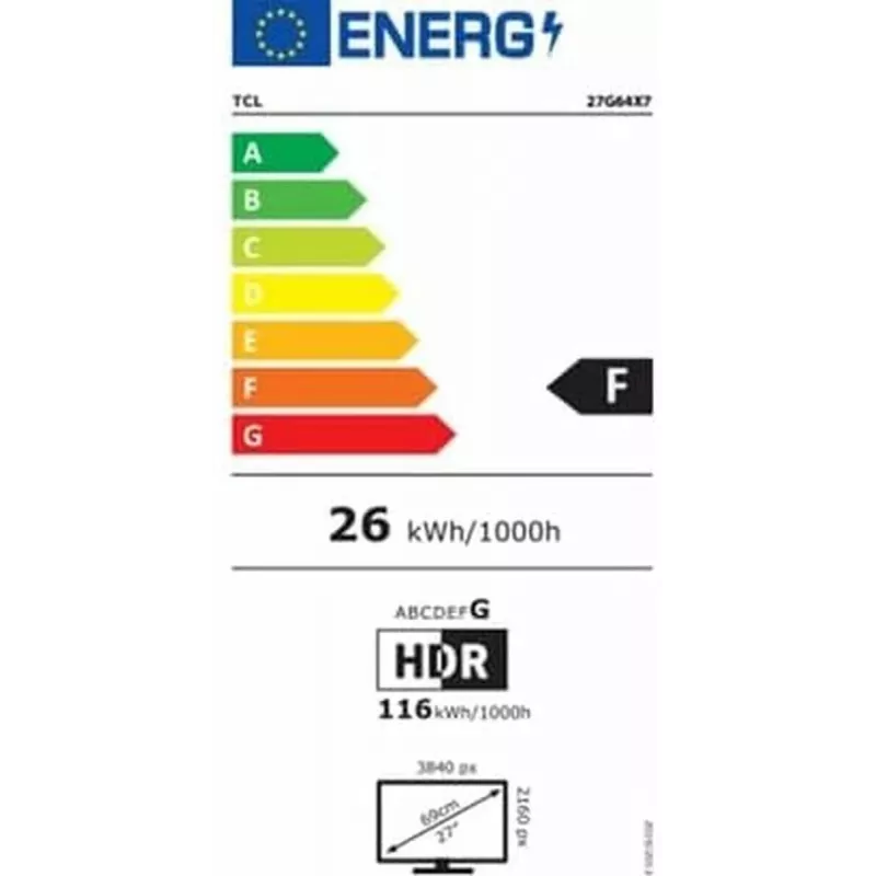 TCL 27G64 27-tolline QHD VA 165Hz mängumonitor