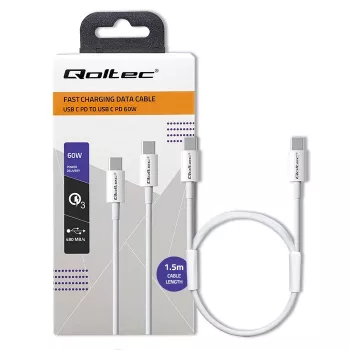 QOLTEC 52360 USB 2.0 Type-C kaabel 1,8m must