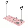 REBEL RBA-3069-PK 9-in-1 Pilatesi kangikomplekt vastupanulintide, ukseankru, jalarihmade ja kandekotiga – roosa