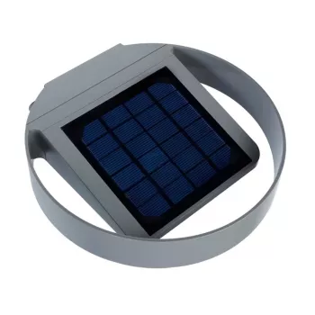 GreenBlue GB130 LED 3W päikeseenergia ümmargune seinavalgusti - must, IP65, PIR-liikumisandur, 300lm